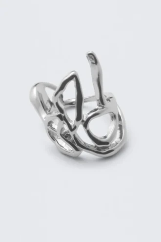 Organic Shaped Ring – Silver