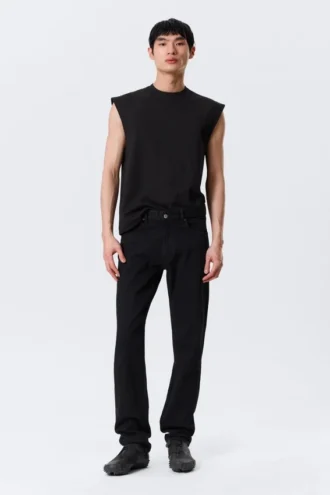 Orion Mid Rise Slim Fit Straight Jeans – Black Rinse – Black Orion Mid Rise Slim Fit Straight Jeans – Black Rinse – Black