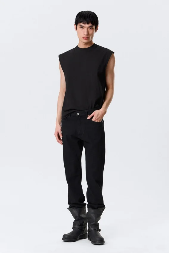 Orion Mid Rise Slim Fit Straight Jeans – Black Rinse – Black Orion Mid Rise Slim Fit Straight Jeans – Black Rinse – Black