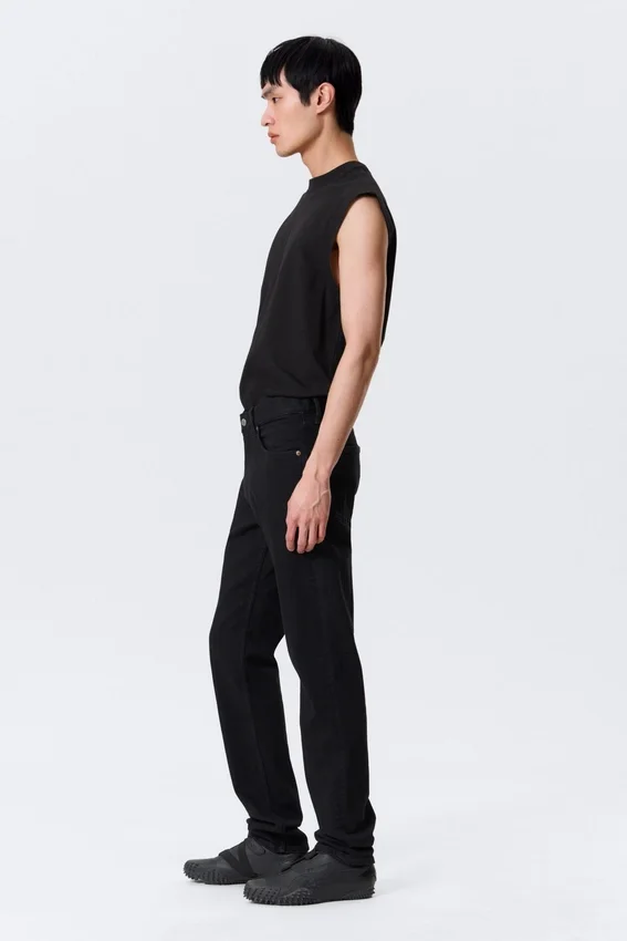Orion Mid Rise Slim Fit Straight Jeans – Black Rinse – Black Orion Mid Rise Slim Fit Straight Jeans – Black Rinse – Black