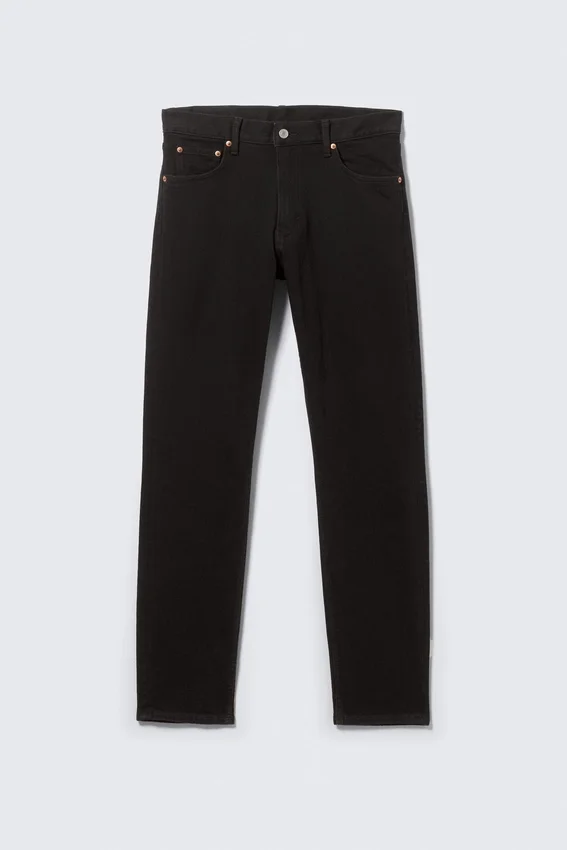 Orion Mid Rise Slim Fit Straight Jeans – Black Rinse – Black Orion Mid Rise Slim Fit Straight Jeans – Black Rinse – Black