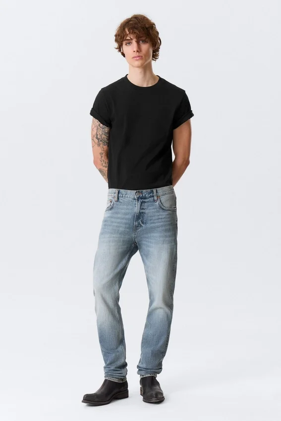 Orion Mid Rise Slim Fit Straight Jeans – Blue Horses – Medium Blue Orion Mid Rise Slim Fit Straight Jeans – Blue Horses – Medium Blue