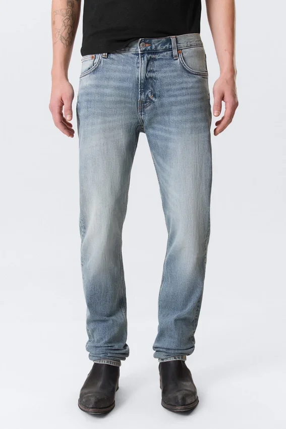Orion Mid Rise Slim Fit Straight Jeans – Blue Horses – Medium Blue Orion Mid Rise Slim Fit Straight Jeans – Blue Horses – Medium Blue