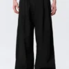 Otis Baggy Pleated Twill Chinos – Black Otis Baggy Pleated Twill Chinos – Black