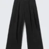 Otis Baggy Pleated Twill Chinos – Black Otis Baggy Pleated Twill Chinos – Black