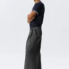 Otis Baggy Pleated Twill Chinos – Dark Grey Otis Baggy Pleated Twill Chinos – Dark Grey
