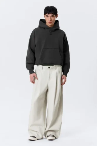 Otis Baggy Pleated Twill Chinos – Light Beige Otis Baggy Pleated Twill Chinos – Light Beige