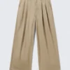 Otis Oversized Pleated Cotton Twill Chinos – Beige Otis Oversized Pleated Cotton Twill Chinos – Beige