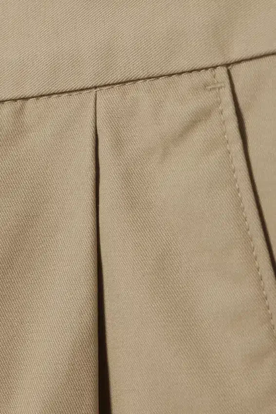 Otis Oversized Pleated Cotton Twill Chinos – Beige Otis Oversized Pleated Cotton Twill Chinos – Beige