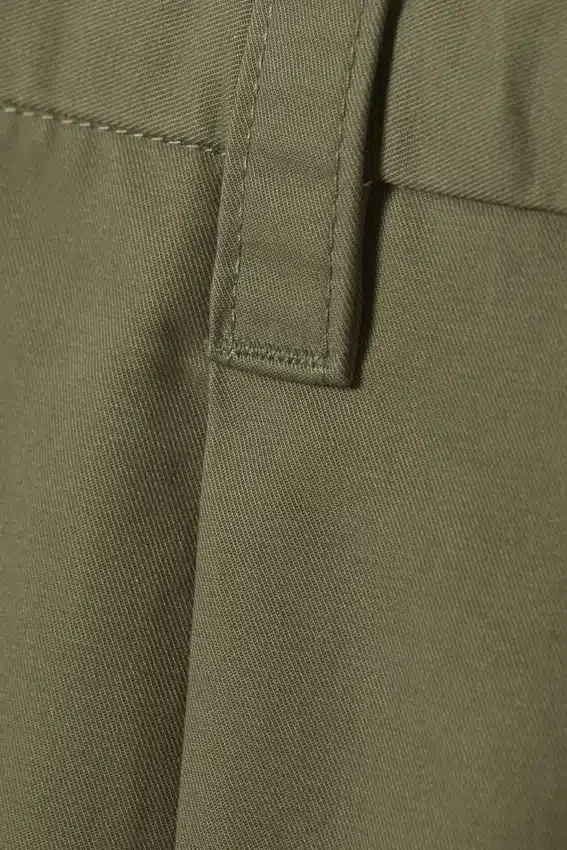 Otis Oversized Pleated Cotton Twill Chinos – Khaki Green Otis Oversized Pleated Cotton Twill Chinos – Khaki Green