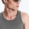 Oval Metal Frame Unisex Sunglasses – Dark Green Oval Metal Frame Unisex Sunglasses – Dark Green