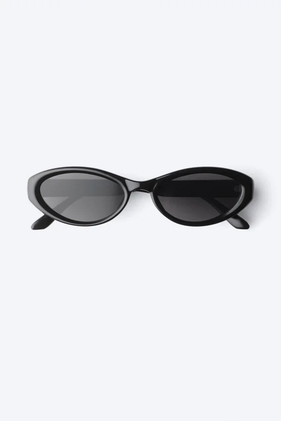 Oval Sunglasses – Black – Black Lenses Oval Sunglasses – Black – Black Lenses