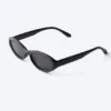 Oval Sunglasses – Black – Black Lenses Oval Sunglasses – Black – Black Lenses
