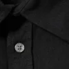 Oversized Boxy Linen Blend Shirt – Black Oversized Boxy Linen Blend Shirt – Black