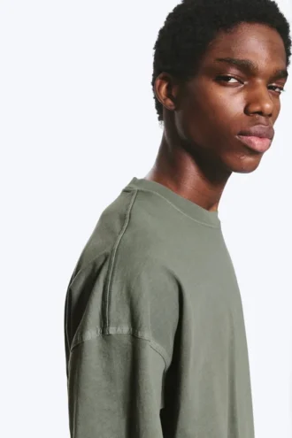 Oversized Boxy T-Shirt – Light Dusty Khaki Green Oversized Boxy T-Shirt – Light Dusty Khaki Green