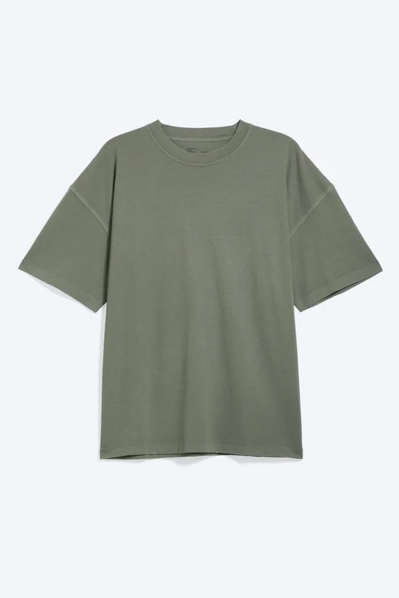 Oversized Boxy T-Shirt – Light Dusty Khaki Green Oversized Boxy T-Shirt – Light Dusty Khaki Green