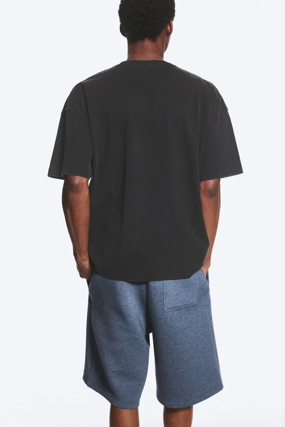 Oversized Boxy T-Shirt – Washed Black Oversized Boxy T-Shirt – Washed Black