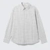 Oversized Checked Shirt – Checked White Oversized Checked Shirt – Checked White
