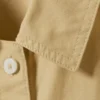 Oversized Cotton Canvas Short-Sleeved Shirt – Beige Oversized Cotton Canvas Short-Sleeved Shirt – Beige