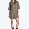 Oversized Cotton T-Shirt Dress – Dusty Grey Oversized Cotton T-Shirt Dress – Dusty Grey