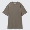 Oversized Cotton T-Shirt Dress – Dusty Grey Oversized Cotton T-Shirt Dress – Dusty Grey
