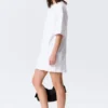 Oversized Cotton T-Shirt Dress – White Oversized Cotton T-Shirt Dress – White