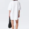 Oversized Cotton T-Shirt Dress – White Oversized Cotton T-Shirt Dress – White