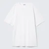 Oversized Cotton T-Shirt Dress – White Oversized Cotton T-Shirt Dress – White
