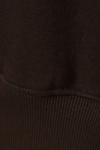 Oversized Crewneck Sweatshirt – Dark Brown Oversized Crewneck Sweatshirt – Dark Brown