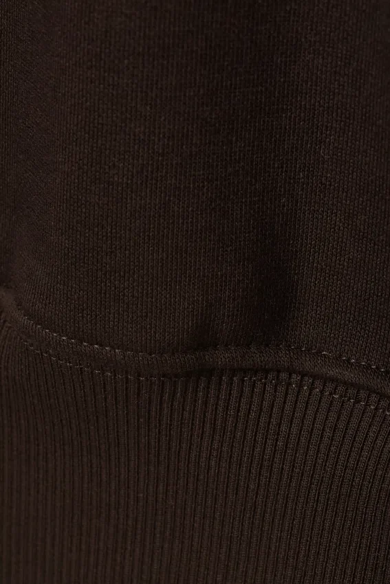 Oversized Crewneck Sweatshirt – Dark Brown Oversized Crewneck Sweatshirt – Dark Brown