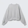 Oversized Crewneck Sweatshirt – Grey Melange Oversized Crewneck Sweatshirt – Grey Melange