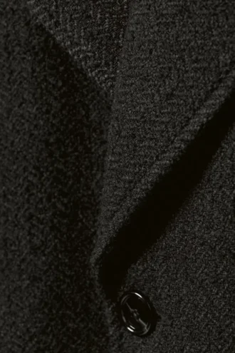 Oversized Double-Breasted Wool-Blend Coat – Dark Grey Herringbone Oversized Double-Breasted Wool-Blend Coat – Dark Grey Herringbone