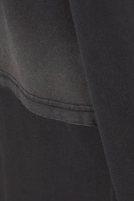 Oversized Double Dyed Longsleeve Top – Black Fade Oversized Double Dyed Longsleeve Top – Black Fade