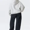 Oversized Fleece Zip Hoodie – Grey Melange Oversized Fleece Zip Hoodie – Grey Melange