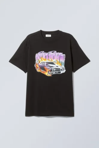 Oversized Graphic Printed T-Shirt – Pure Power Champion
