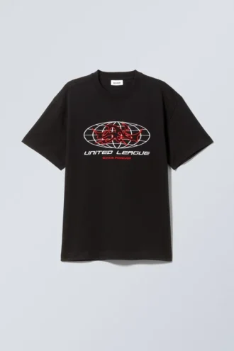 Oversized Graphic Printed T-Shirt – United League
