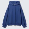 Oversized Heavy Cotton Fleece Hoodie – Dark Blue Oversized Heavy Cotton Fleece Hoodie – Dark Blue