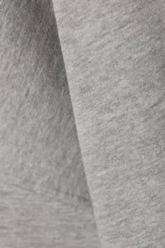 Oversized Heavy Cotton Fleece Hoodie – Grey Melange