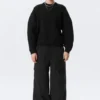 Oversized Heavyweight Cotton Sweater – Black Oversized Heavyweight Cotton Sweater – Black