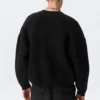Oversized Heavyweight Cotton Sweater – Black Oversized Heavyweight Cotton Sweater – Black