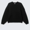 Oversized Heavyweight Cotton Sweater – Black Oversized Heavyweight Cotton Sweater – Black