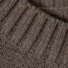 Oversized Heavyweight Cotton Sweater – Brown Melange Oversized Heavyweight Cotton Sweater – Brown Melange