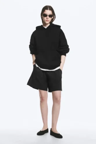 Oversized Heavyweight Hoodie – Black