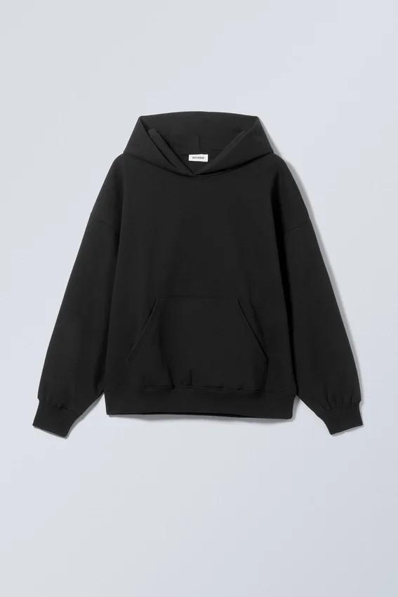Oversized Heavyweight Hoodie – Black Oversized Heavyweight Hoodie – Black