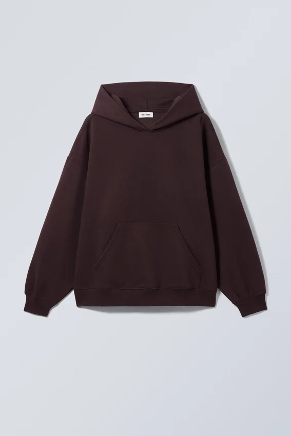 Oversized Heavyweight Hoodie – Burgundy Oversized Heavyweight Hoodie – Burgundy