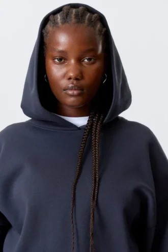 Oversized Heavyweight Hoodie – Dark Blue