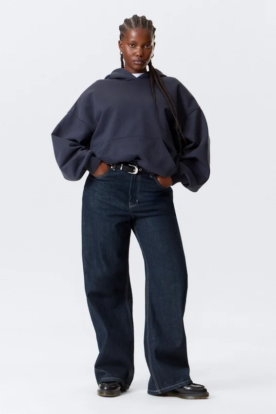 Oversized Heavyweight Hoodie – Dark Blue Oversized Heavyweight Hoodie – Dark Blue