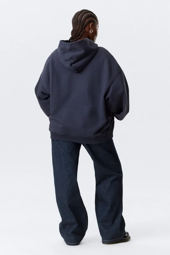 Oversized Heavyweight Hoodie – Dark Blue Oversized Heavyweight Hoodie – Dark Blue