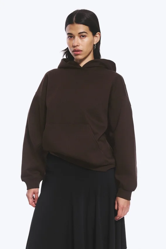 Oversized Heavyweight Hoodie – Dark Brown Oversized Heavyweight Hoodie – Dark Brown
