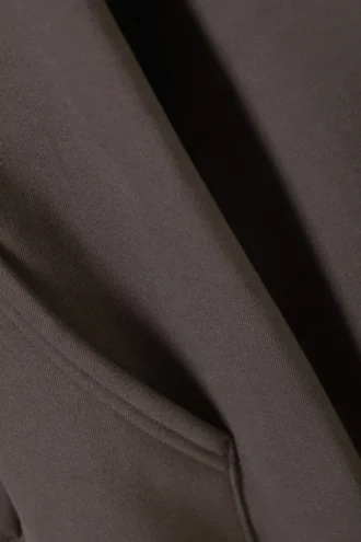 Oversized Heavyweight Hoodie – Dark Brown